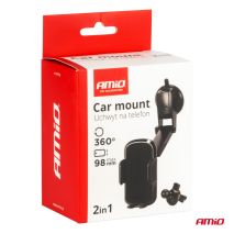 ΒΑΣΗ ΣΤΗΡΙΞΗΣ ΚΙΝΗΤΟΥ ΓΙΑ ΤΖΑΜΙ/ΑΕΡΑΓΩΓΟ 360° ΜΕ ΡΥΘΜΙΖΟΜΕΝΟ ΜΠΡΑΤΣΟ AMIO - 1 τεμ. Auto Moto Tyres 