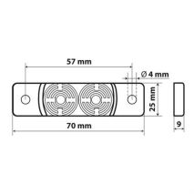 Φώτα Θέσης 2 Led 24V Λευκά Auto Moto Tyres 