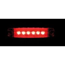 ΦΩΣ ΟΓΚΟΥ 6LED ΚΟΚΚΙΝΟ 12/24V 96mm ΑΔΙΑΒΡΟΧΟ 1ΤΕΜ. Auto Moto Tyres 
