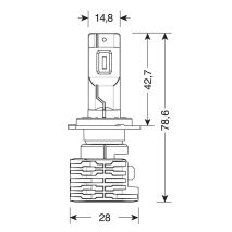 H7 HALO KILLER PX26d 9-32V -20W - 6500K - 3200lm HALO LED KIT SERIES 10 (12 LED ZES CHIPS) - 2 ΤΕΜ. Auto Moto Tyres 