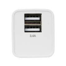 ΦΟΡΤΙΣΤΗΣ ME OIKIAKH ΠΡΙΖΑ 220/240V 12W 2400mA ΜΕ 2 ΘΥΡΕΣ USB (A+A) LAMPA - 1 ΤΕΜ Auto Moto Tyres 