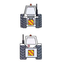 ΑΝΑΚΛΑΣΤΙΚΟ ΣΗΜΑ ΣΕ ΠΑΝΕΛ ΑΛΟΥΜΙΝΙΟΥ ΚΟΚΚΙΝΟ/ΠΟΡΤΟΚΑΛΙ 423x423mm 1ΤΕΜ. Auto Moto Tyres 