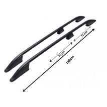 ΜΠΑΡΕΣ ΟΡΟΦΗΣ ΓΙΑ FORD TRANSIT CONNECT / TOURNEO CONNECT / VW CADDY 2021+ ΠΑΡΑΛΛΗΛΕΣ L1 ΑΛΟΥΜΙΝΙΟΥ ΜΑΥΡΕΣ 142cm ΟMTEC - 2 TEM. Auto Moto Tyres 