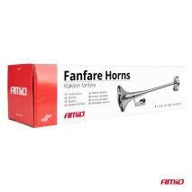 ΚΟΡΝΑ ΠΝΕΥΜΑΤΙΚΗ ΜΟΝΗ 12/24V 115dB HIGH TONE ΜΗΚΟΣ:520mm ΧΡΩΜΙΟ ΑΜΙΟ - 1 ΤΕΜ. Auto Moto Tyres 