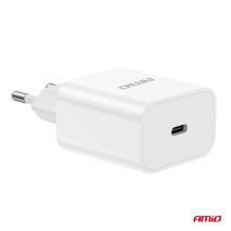 ΦΟΡΤΙΣΤΗΣ ΚΙΝΗΤΟY ΟΙΚΙΑΚΗ ΠΡΙΖΑ 1ΘΥΡΑ USB-C 20W 5V/3AQC ΛΕΥΚΟΣ  ΑΜΙΟ - 1 ΤΕΜ. Auto Moto Tyres 