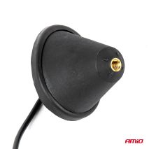 ΚΕΡΑΙΑ ΟΡΟΦΗΣ ANT09 23.4 cm ΜΕ ΚΑΛΩΔΙΟ 20cm ΚΑΙ ΦΙΣΑ RAKU-2 UNIVERSAL ΜΑΥΡΗ ΑΜΙΟ - 1 ΤΕΜ. Auto Moto Tyres 