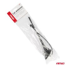 ΚΕΡΑΙΑ ΟΡΟΦΗΣ ANT10 25.4 cm ΜΕ ΚΑΛΩΔΙΟ 20cm ΚΑΙ ΦΙΣΑ RAKU-2 UNIVERSAL ΜΑΥΡΗ ΑΜΙΟ - 1 ΤΕΜ. Auto Moto Tyres 