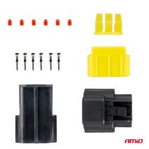 ΦΙΣΑ ΣΥΝΔΕΣΗΣ ΜΕ ΥΠΟΔΟΧΗ 3 PIN Φ2,2mm ΑΔΙΑΒΡΟΧΗ AMIO - 1 τεμ. Auto Moto Tyres 