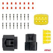 ΦΙΣΑ ΣΥΝΔΕΣΗΣ ΜΕ ΥΠΟΔΟΧΗ 8 PIN Φ2,2mm ΑΔΙΑΒΡΟΧΗ AMIO - 1 τεμ. Auto Moto Tyres 