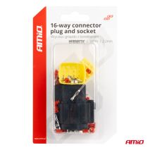 ΦΙΣΑ ΣΥΝΔΕΣΗΣ ΜΕ ΥΠΟΔΟΧΗ 16 PIN Φ2,2mm ΑΔΙΑΒΡΟΧΗ AMIO - 1 τεμ. Auto Moto Tyres 