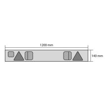 ΜΠΑΡΑ ΜΕ ΦΑΝΑΡΙΑ ΓΙΑ ΤΡΕΙΛΕΡ 120x14cm Auto Moto Tyres 