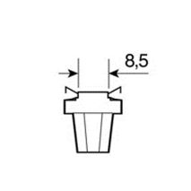 ΛΑΜΠΑΚΙ B8,5d HYPER-LED ΛΕΥΚΟ ΦΩΣ Auto Moto Tyres 