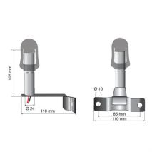 Βάση Στήριξης Φάρου FIX-7 85mm Auto Moto Tyres 
