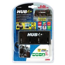 Αντάπτορας Αναπτήρα Τριπλός με 4 USB 12/24V με καλώδιο 85cm Auto Moto Tyres 