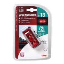 Φως Φορτηγού 24V 2LED 70x35mm Κόκκινο Auto Moto Tyres 
