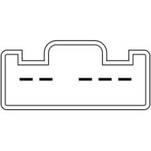 Διακόπτης Παραθύρων Μονός για MAZDA 6 02-08/ 626 97-02/ PREMACY 5PIN Auto Moto Tyres 