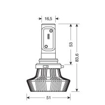 HB4 9006 10-30V 6.500K 4.000lm 25W P22d HALO LED 8LED ZES CHIPS 1ΤΕΜ. Auto Moto Tyres 