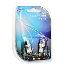 T10 W5W 12V W2,1x9,5d LED 1xHP ΛΕΥΚΟ (ΚΑΡΦΩΤΟ ΑΚΑΛΥΚΟ) BLISTER 2ΤΕΜ. M-TECH Auto Moto Tyres 