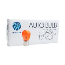 P21W 12V 21W BA15s ΜΟΝΟΠΟΛΙΚΟ ΠΟΡΤΟΚΑΛΙ DYED-GLASS ΚΟΥΤΙ 10ΤΕΜ. Auto Moto Tyres 