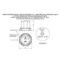 ΦΑΡΟΣ LED IP56 ECE 12-24V ΒΙΔΩΤΟΣ 48LED ΠΟΡΤΟΚΑΛΙ 94x119mm Auto Moto Tyres 
