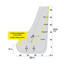 ΛΑΣΠΩΤΗΡΕΣ SPLASH-GUARDS CONTOUR 22x31,5cm TYPE-3 2ΤΕΜ. Auto Moto Tyres 