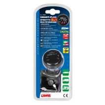ΒΟΛΤΟΜΕΤΡΟ ΜΠΑΤΑΡΙΑΣ SMART-PLUG  3 in 1 12/24V 2,1A (ΜΕ ΘΕΡΜΟΜΕΤΡΟ ΚΑΙ ΘΥΡΑ USB) Auto Moto Tyres 