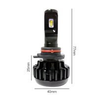 HIR2 CREE LED KIT 6/36V (12/24V) 38W 3.600lm 6.000K ΜΕ ΕΝΣΩΜΑΤΩΜΕΝΗ ΨΥΚΤΡΑ ΜΕ ΑΝΕΜΙΣΤΗΡΑ - 2 ΤΕΜ. Auto Moto Tyres 