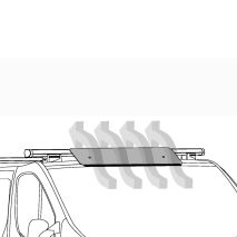 ΑΝΕΜΟΘΡΑΥΣΤΗΣ ΑΛΟΥΜΙΝΙΟΥ ΓΙΑ ΜΠΑΡΕΣ KARGO-PLUS KP-9 95cm 1ΤΕΜ. Auto Moto Tyres 