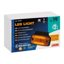 ΦΩΣ ΟΓΚΟΥ S19 4 LED ΠΟΡΤΟΚΑΛΙ 10/30V ΜΕ ΑΝΑΚΛΑΣΤΗΡΑ 114x54 mm 1ΤΕΜ. Auto Moto Tyres 