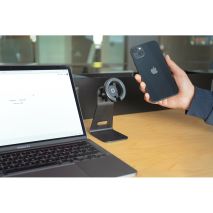 Επιτραπέζια Μαγνητική Βάση Στήριξης Κινητού Mag Wireless Stand της σειράς Optiline για Λείες, Επίπεδες Επιφάνειες με δυνατότητα ασύρματης φόρτισης Max Power 15W, 15 μαγνήτες και 2 αυτοκόλλητα, μεταλλικά δακτυλίδια Auto Moto Tyres 