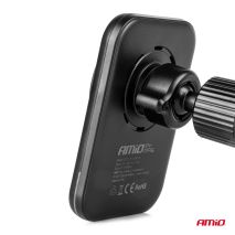 ΒΑΣΗ ΣΤΗΡΙΞΗΣ ΚΙΝΗΤΟΥ ΓΙΑ ΑΕΡΑΓΩΓΟ ΜΑΓΝΗΤΙΚΗ ΜΕ ΑΣΥΡΜΑΤΗ ΦΟΡΤΙΣΗ QUICK CHARGE QI2 15W 360° AMIO - 1 Τεμ. Auto Moto Tyres 