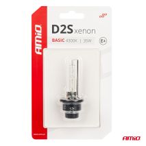 ΑΝΤΑΛΛΑΚΤΙΚΗ ΛΑΜΠΑ ΧΕΝΟΝ BASIC D2S 12V 4.300k 35W BLISTER CARD AMIO - 1 ΤΕΜ. Auto Moto Tyres 
