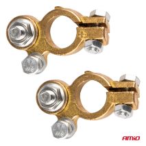 ΠΟΛΟΙ ΜΠΑΤΑΡΙΑΣ / ΑΚΡΟΔΕΚΤΕΣ ΟΡΕΙΧΑΛΚΟΥ 12V 800A AMIO - 2 τεμ. Auto Moto Tyres 