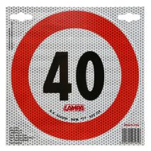 ΣΗΜΑ ΤΑΧΥΤΗΤΑΣ ΧΙΛΙΟΜΕΤΡΩΝ 40km/h ΑΥΤΟΚΟΛΛΗΤΟ LAMPA - 1 ΤΕΜ. Auto Moto Tyres 