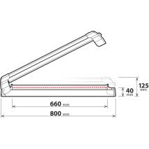 ΒΑΣΗ ΣΚΙ ΟΡΟΦΗΣ 6 ΖΕΥΓΑΡΙΑ ΣΚΙ /4 SNOWBOARD ΑΛΟΥΜΙΝΙΟΥ ΜΕ ΚΛΕΙΔΙ NORDIC-KING 80cm Auto Moto Tyres 