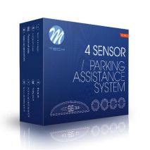 ΣΥΣΤΗΜΑ ΠΑΡΚΑΡΙΣΜΑΤΟΣ 9-15V ΜΕ 4 ΑΙΣΘΗΤΗΡΕΣ (ΜΑΥΡΟ) 21,5mm ΚΑΙ ΟΘΟΝΗ M-TECH Auto Moto Tyres 