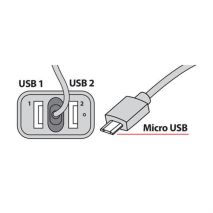 ΑΝΤΑΠΤΟΡΑΣ ΑΝΑΠΤΗΡΑ 12/24V ΜΕ 2 USB ΚΑΙ ΚΑΛΩΔΙΟ ΦΟΡΤΙΣΗΣ MICRO USB Auto Moto Tyres 