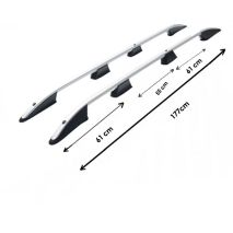 ΜΠΑΡΕΣ ΟΡΟΦΗΣ ΓΙΑ FORD TRANSIT CONNECT / TOURNEO CONNECT / VW CADDY 2021+ ΠΑΡΑΛΛΗΛΕΣ L1 ΑΛΟΥΜΙΝΙΟΥ ΑΣΗΜΙ ΟMTEC - 2 TEMΑΧΙΑ Auto Moto Tyres 