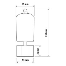 ΚΟΡΝΑ ΠΝΕΥΜΑΤΙΚΗ 118db "WHISTLE TRAIN SOUND" 230mm ΧΡΩΜΙΟ LAMPA - 1 TEM. Auto Moto Tyres 