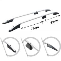 ΜΠΑΡΕΣ ΟΡΟΦΗΣ ΓΙΑ RENAULT KANGOO 1996-2007 ΠΑΡΑΛΛΗΛΕΣ L1 ΑΛΟΥΜΙΝΙΟΥ ΑΣΗΜΙ ΟMTEC - 2 TEM. Auto Moto Tyres 