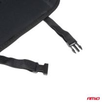 ΠΛΑΤΟΚΑΘΙΣΜΑ ΘΕΡΜΑΙΝΟΜΕΝΟ 12V 98x48cm ΑΦΡΩΔΕΣ ΥΛΙΚΟ ΚΑΙ ΥΦΑΣΜΑ ΜΑΥΡΟ AMIO - 1 τεμ. Auto Moto Tyres 