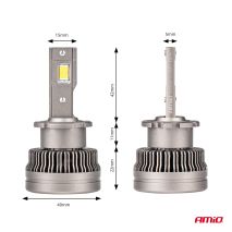 ΛΑΜΠΕΣ LED D4S/D4R 9>16V 70W 6.500K 8600lm (ΜΕ ΨΥΚΤΡΑ) XD SERIES ΑΜΙΟ - 2 ΤΕΜ. Auto Moto Tyres 