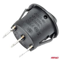 ΔΙΑΚΟΠΤΗΣ 230V 6A ON-OFF-ON 3 ΕΠΑΦΩΝ ΣΤΡΟΓΓΥΛΟΣ BU03 ΑΜΙΟ - 1 ΤΕΜ. Auto Moto Tyres 