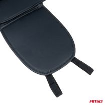 ΠΛΑΤΟΚΑΘΙΣΜΑ ΜΕ ΧΑΝΤΡΕΣ ΚΑΙ ΜΑΞΙΛΑΡΑΚΙ ΜΕΣΗΣ ΑΠΟ ΠΟΛΥΕΣΤΕΡΙΚΟ ΑΦΡΩΔΕΣ ΥΛΙΚΟ 147x68cm ΜΑΥΡΟ AMIO - 1 Τεμ. Auto Moto Tyres 