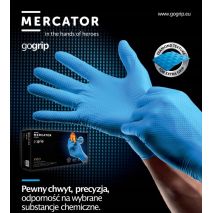 ΓΑΝΤΙΑ ΝΙΤΡΙΛΙΟΥ MERCATOR GOGRIP ΣΕ ΜΠΛΕ ΧΡΩΜΑ SMALL (S) ΑΜΙΟ - 50 ΤΕΜ. Auto Moto Tyres 