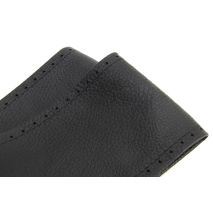 ΚΑΛΥΜΜΑ ΤΙΜΟΝΙΟΥ ΔΕΡΜΑΤΙΝΟ ΡΑΦΤΟ 43-45cm 92mm ΜΑΥΡΟ AMIO - 1 Τεμ. Auto Moto Tyres 