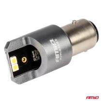 ΛΑΜΠΑΚΙΑ P21/5W BAY15d 12/24V 6.000K 4xSMD LED CAN-BUS ΛΕΥΚΟ PRO SERIES AMIO - 2 Τεμ. Auto Moto Tyres 