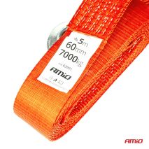 ΙΜΑΝΤΑΣ ΡΥΜΟΥΛΚΗΣΗΣ TOW ROPE 60mm 7000KG 5m ΚΟΚΚΙΝΟ AMIO - 1 τεμ. Auto Moto Tyres 