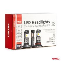 ΛΑΜΠΕΣ LED H1/H3/H4(x3)/H7(x9)/HB3/HB4 12V 60W 6.000K 5.600lm LED CAN-BUS HYBRID SERIES AMIO - ΣΕΤ 16 ΤΕΜ. Auto Moto Tyres 