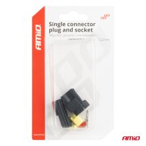 ΦΙΣΑ ΣΥΝΔΕΣΗΣ ΜΕ ΥΠΟΔΟΧΗ 1 PIN Φ2,2mm ΑΔΙΑΒΡΟΧΗ AMIO - 1 τεμ. Auto Moto Tyres 
